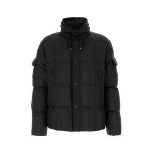 Ten C Men Black Nylon Shelter Combo Down Jacket